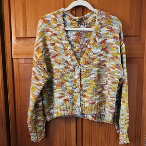 Wild Fable Vibrant Cardigan Sweater in Yellow and Orange